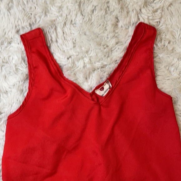 One Clothing Sheer Red Blouse - Size Small - Picture 2 of 5